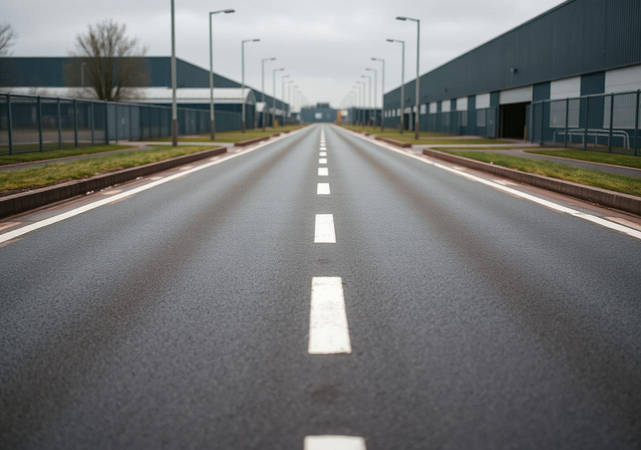 Industrial access road